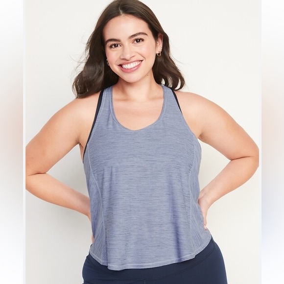 Old Navy Active Breathe On Go Dry blue racerback tank top XL tall - Picture 2 of 11